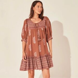 Daughters of India Mishka Mini Dress in Hazelnut NWT